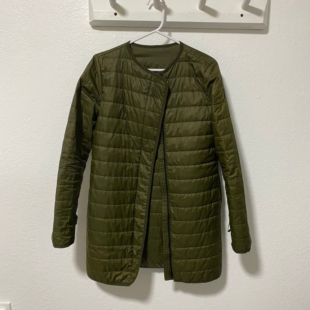 Nike green puffer jacket
